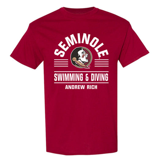 FSU - NCAA Men's Swimming & Diving : Andrew Rich - Classic Fashion Shersey T-Shirt