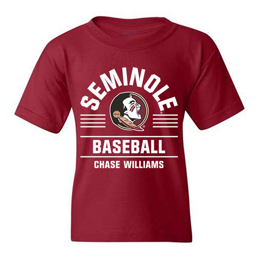 FSU - NCAA Baseball : Chase Williams - Classic Fashion Shersey Youth T-Shirt-0