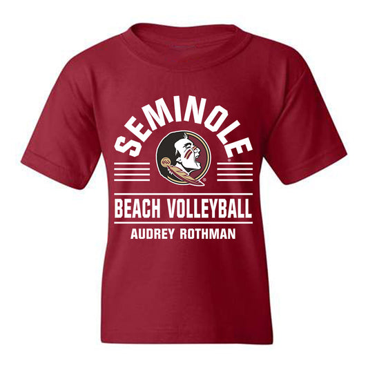 FSU - NCAA Beach Volleyball : Audrey Rothman - Classic Fashion Shersey Youth T-Shirt