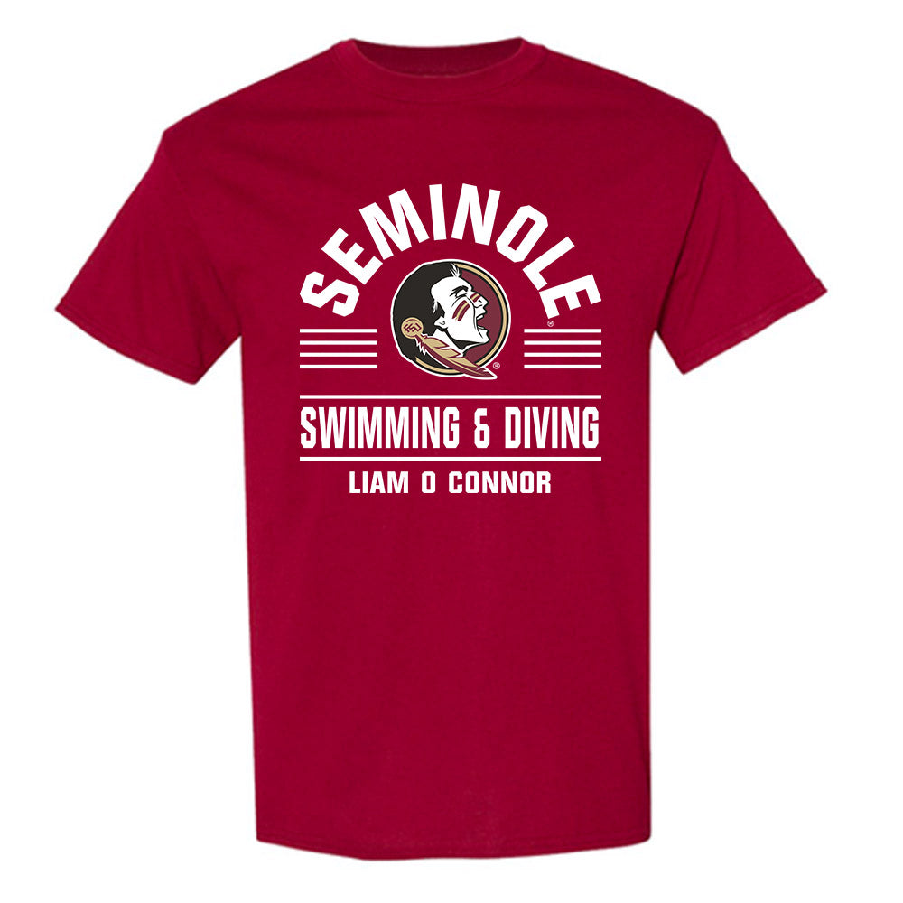 FSU - NCAA Men's Swimming & Diving : Liam O Connor - Classic Fashion Shersey T-Shirt-0