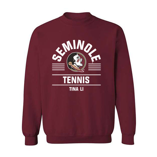 FSU - NCAA Women's Tennis : Tina Li - Classic Fashion Shersey Crewneck Sweatshirt-0