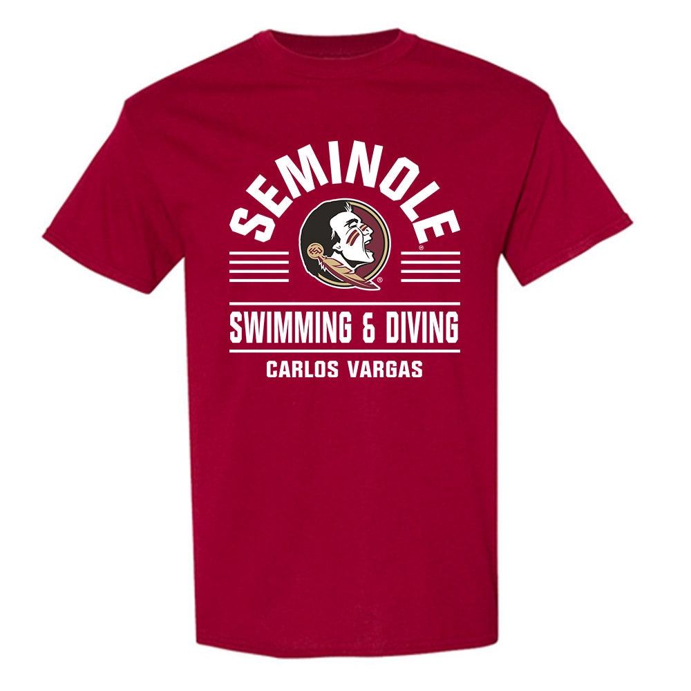 FSU - NCAA Men's Swimming & Diving : Carlos vargas - Classic Fashion Shersey T-Shirt-0