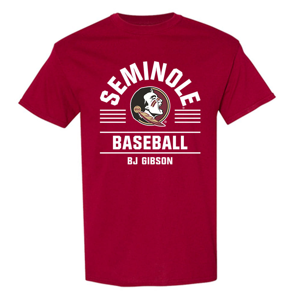FSU - NCAA Baseball : BJ Gibson - Classic Fashion Shersey T-Shirt-0