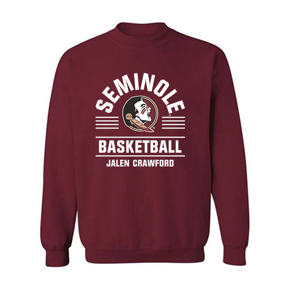 FSU - NCAA Men's Basketball : Jalen Crawford - Classic Fashion Shersey Crewneck Sweatshirt-0