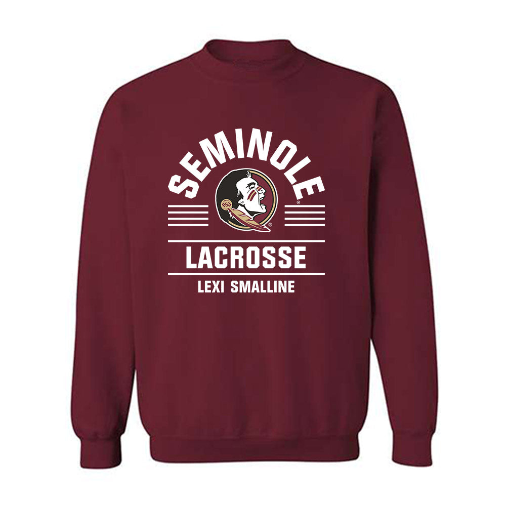FSU - NCAA Women's Lacrosse : Lexi Smalline - Classic Fashion Shersey Crewneck Sweatshirt-0