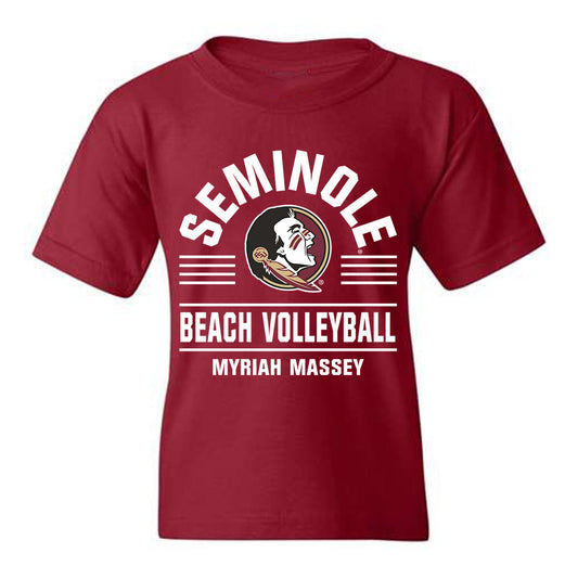 FSU - NCAA Beach Volleyball : Myriah Massey - Classic Fashion Shersey Youth T-Shirt