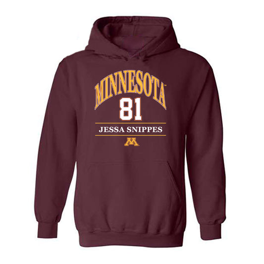 Minnesota - NCAA Softball : Jessa Snippes - Classic Fashion Shersey Hooded Sweatshirt-0