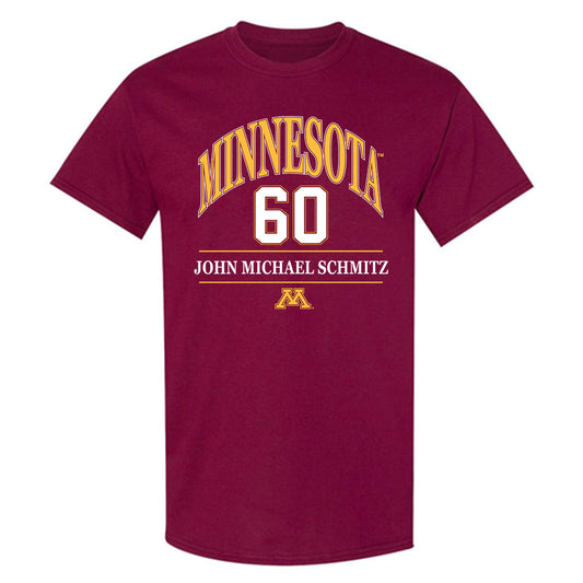 Minnesota - NCAA Football : John Michael Schmitz - Classic Fashion Shersey T-Shirt