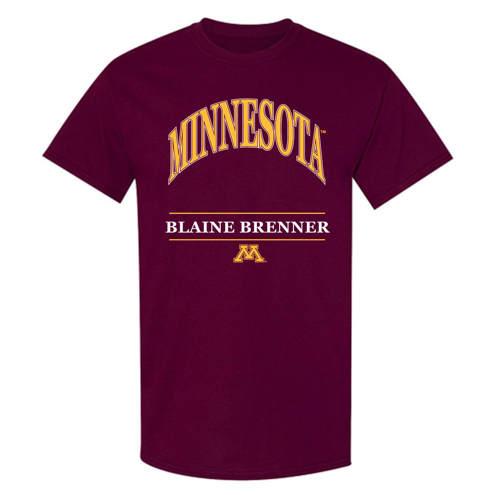 Minnesota - NCAA Wrestling : Blaine Brenner - Classic Fashion Shersey T-Shirt-0