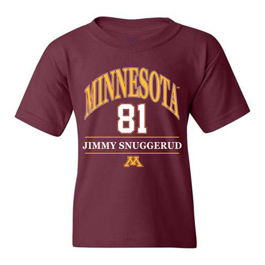 Minnesota - NCAA Men's Ice Hockey : Jimmy Snuggerud - Classic Fashion Shersey Youth T-Shirt