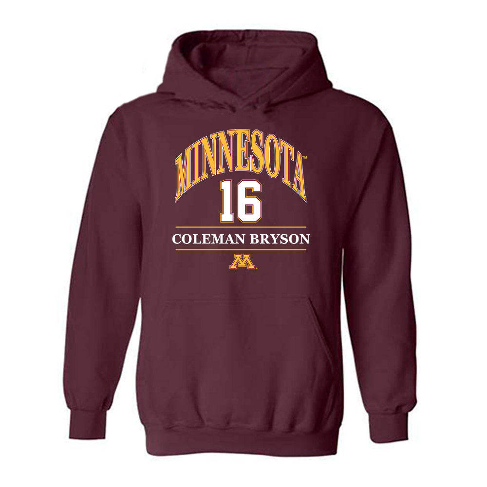 Minnesota - NCAA Football : Coleman Bryson - Classic Fashion Shersey Hooded Sweatshirt