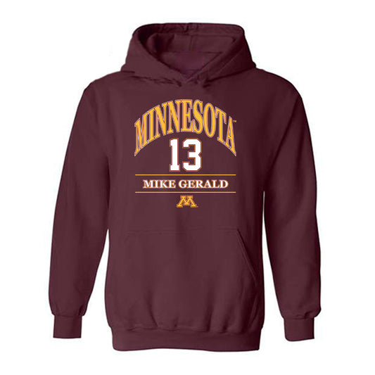 Minnesota - NCAA Football : Mike Gerald - Classic Fashion Shersey Hooded Sweatshirt-0