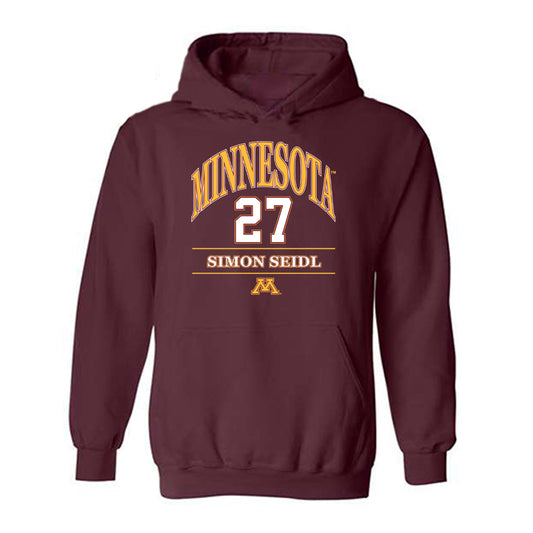 Minnesota - NCAA Football : Simon Seidl - Classic Fashion Shersey Hooded Sweatshirt-0
