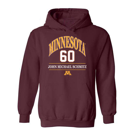 Minnesota - NCAA Football : John Michael Schmitz - Classic Fashion Shersey Hooded Sweatshirt