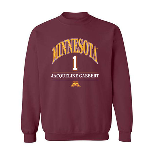 Minnesota - NCAA Women's Soccer : Jacqueline Gabbert - Classic Fashion Shersey Crewneck Sweatshirt-0