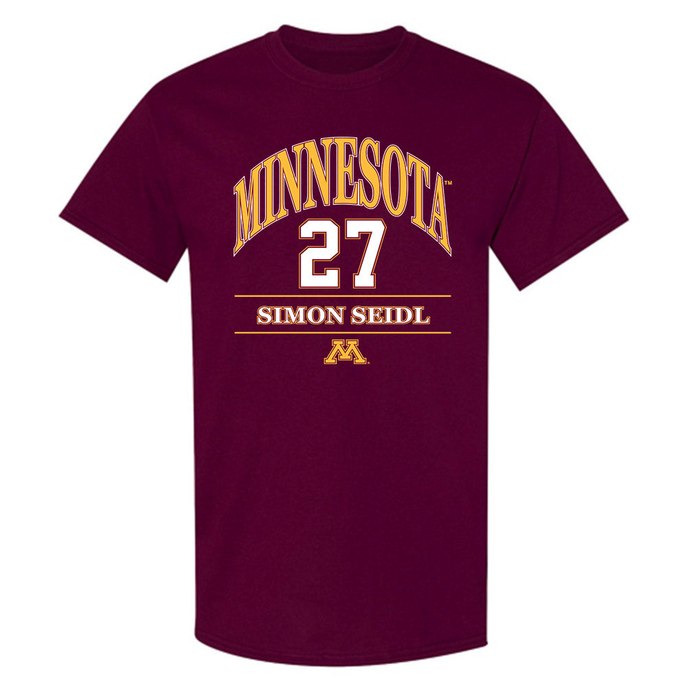 Minnesota - NCAA Football : Simon Seidl - Classic Fashion Shersey T-Shirt-0