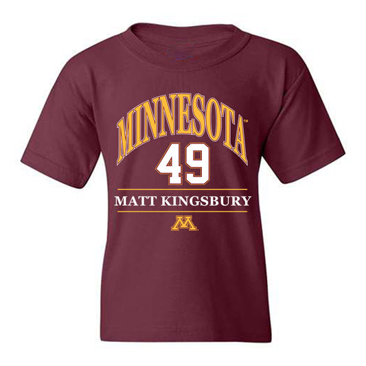 Minnesota - NCAA Football : Matt Kingsbury - Classic Fashion Shersey Youth T-Shirt-0