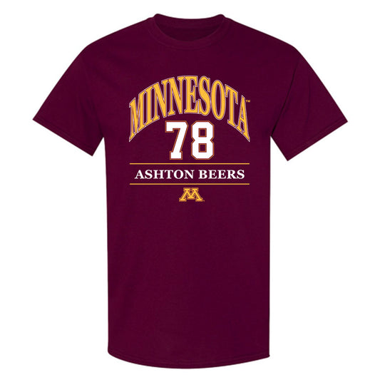 Minnesota - NCAA Football : Ashton Beers - Classic Fashion Shersey T-Shirt-0