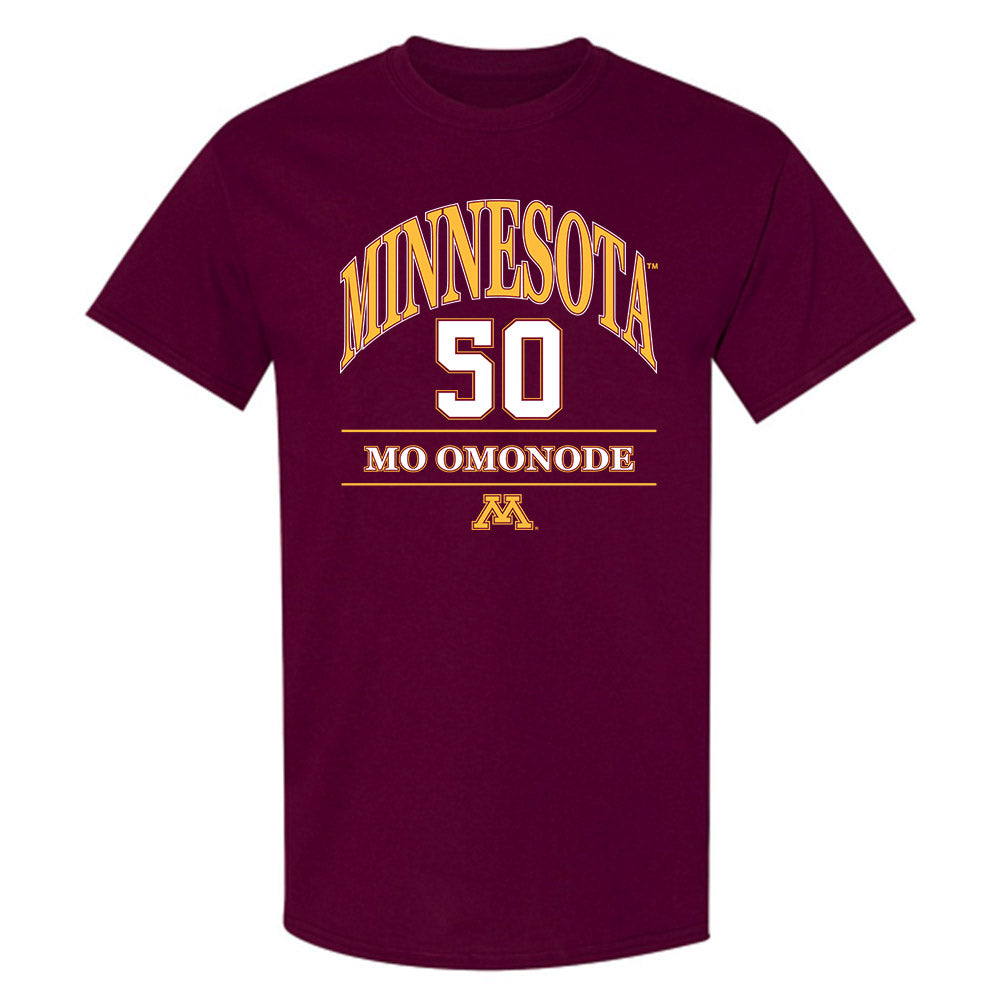 Minnesota - NCAA Football : Mo Omonode - Classic Fashion Shersey T-Shirt-0