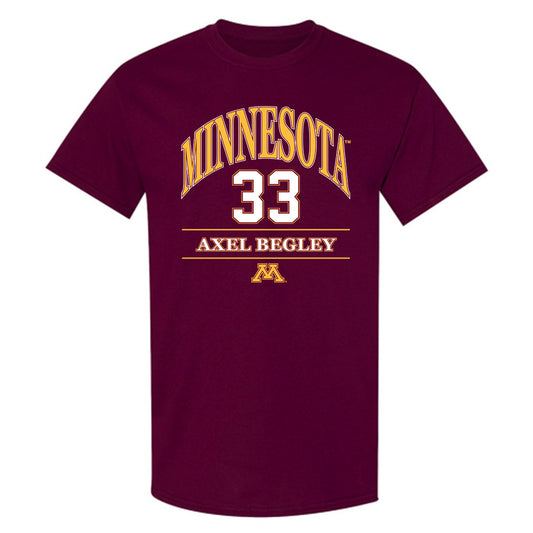 Minnesota - NCAA Men's Ice Hockey : Axel Begley - Classic Fashion Shersey T-Shirt-0