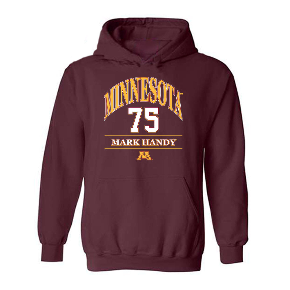 Minnesota - NCAA Football : Mark Handy - Classic Fashion Shersey Hooded Sweatshirt-0