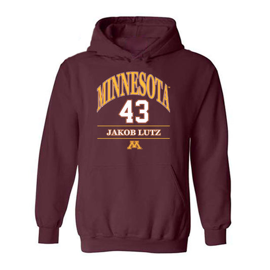 Minnesota - NCAA Football : Jakob Lutz - Classic Fashion Shersey Hooded Sweatshirt-0