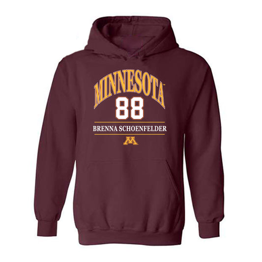 Minnesota - NCAA Women's Soccer : Brenna Schoenfelder - Classic Fashion Shersey Hooded Sweatshirt-0