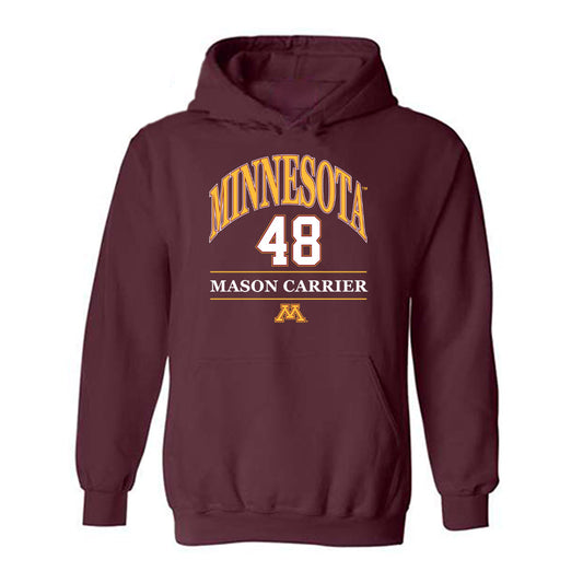 Minnesota - NCAA Football : Mason Carrier - Classic Fashion Shersey Hooded Sweatshirt-0