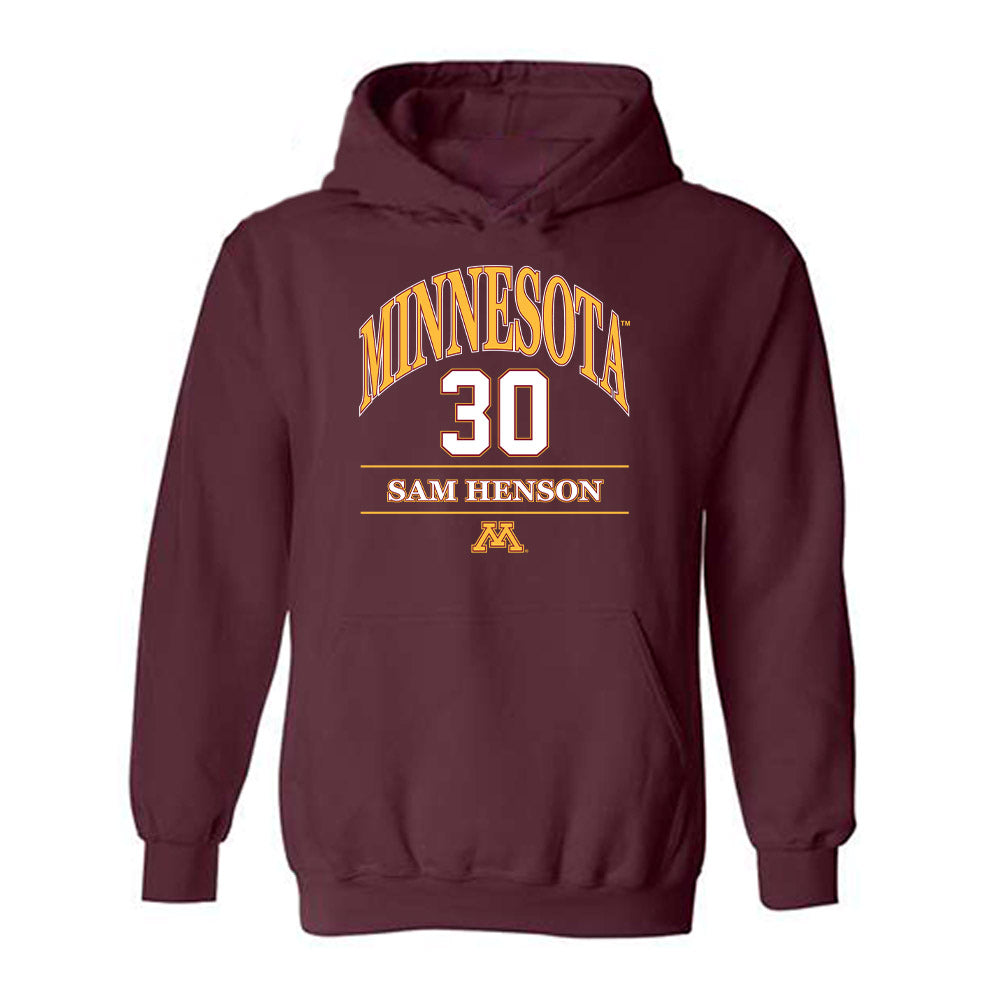 Minnesota - NCAA Football : Sam Henson - Classic Fashion Shersey Hooded Sweatshirt-0