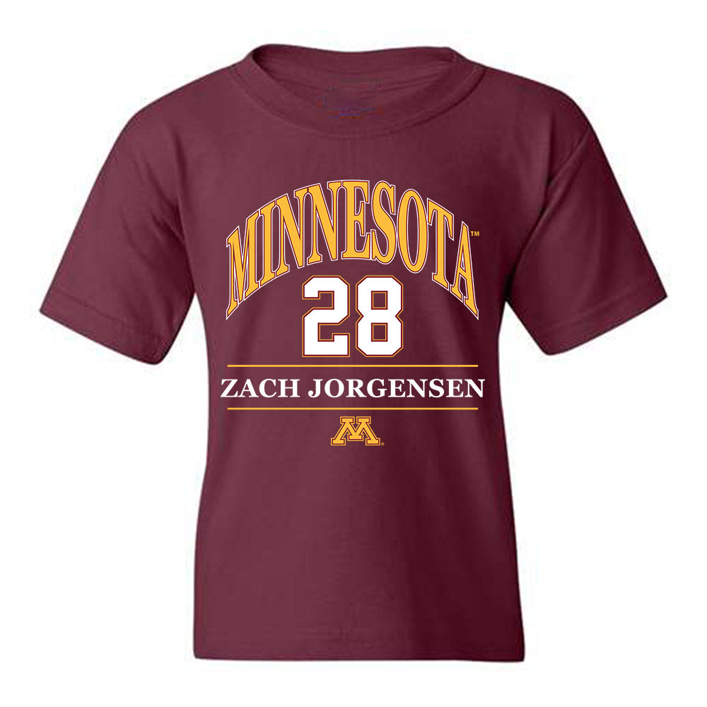 Minnesota - NCAA Football : Zach Jorgensen - Classic Fashion Shersey Youth T-Shirt