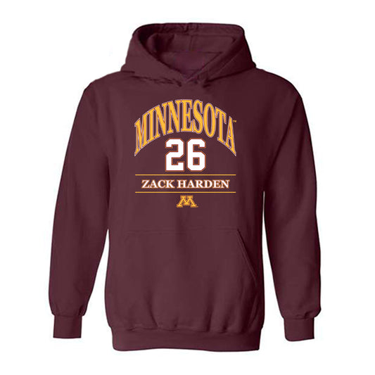 Minnesota - NCAA Football : Zack Harden - Classic Fashion Shersey Hooded Sweatshirt-0