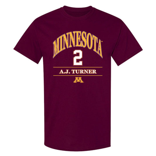 Minnesota - NCAA Football : A.J. Turner - Classic Fashion Shersey T-Shirt-0