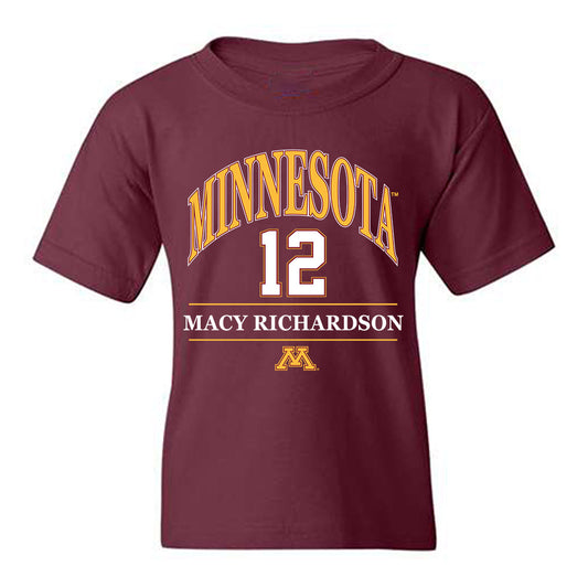 Minnesota - NCAA Softball : Macy Richardson - Classic Fashion Shersey Youth T-Shirt-0