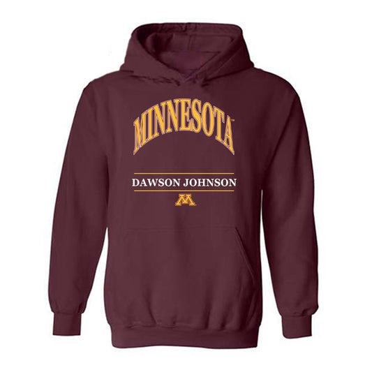 Minnesota - NCAA Wrestling : Dawson Johnson - Classic Fashion Shersey Hooded Sweatshirt-0