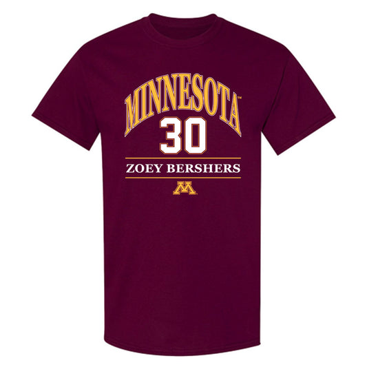 Minnesota - NCAA Women's Basketball : Zoey Bershers - Classic Fashion Shersey T-Shirt-0