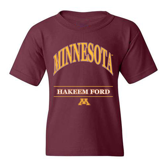 Minnesota - NCAA Men's Track & Field : Hakeem Ford - Classic Fashion Shersey Youth T-Shirt-0