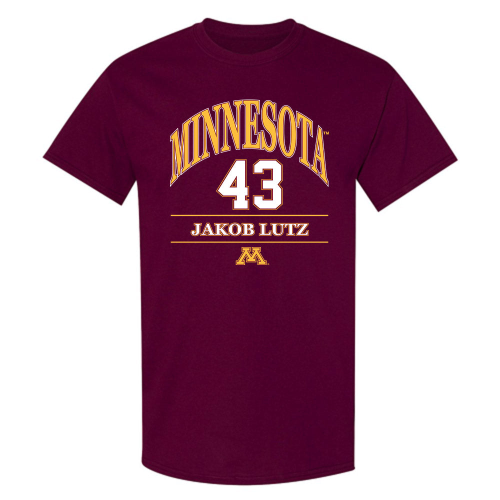 Minnesota - NCAA Football : Jakob Lutz - Classic Fashion Shersey T-Shirt-0