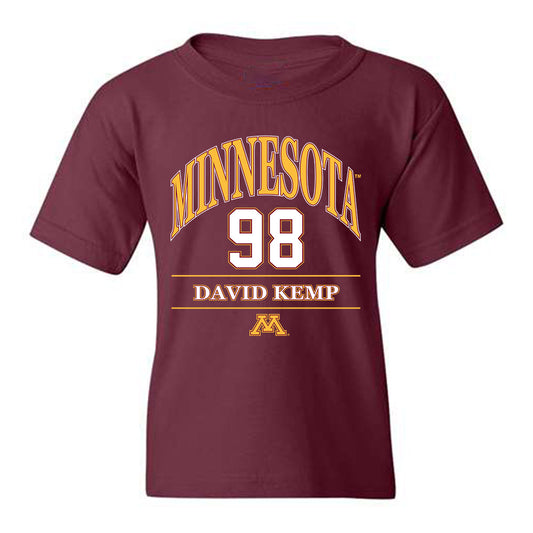 Minnesota - NCAA Football : David Kemp - Classic Fashion Shersey Youth T-Shirt