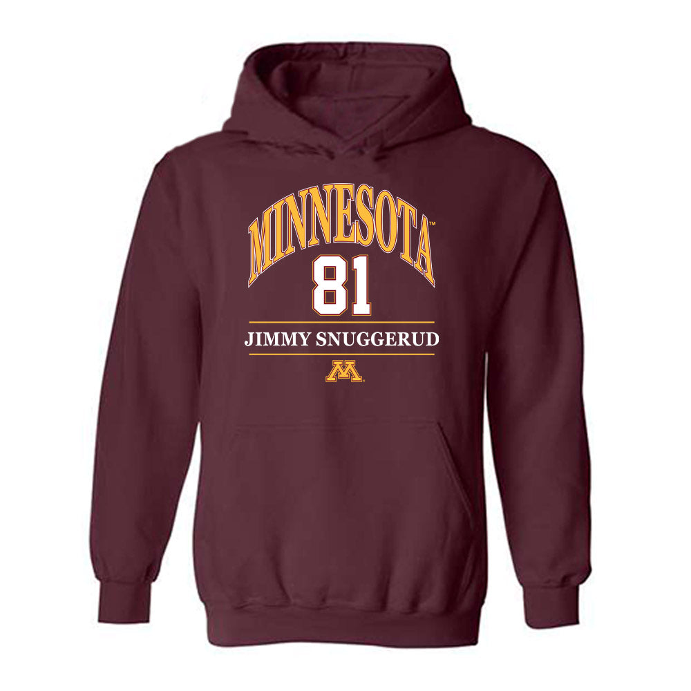 Minnesota - NCAA Men's Ice Hockey : Jimmy Snuggerud - Classic Fashion Shersey Hooded Sweatshirt