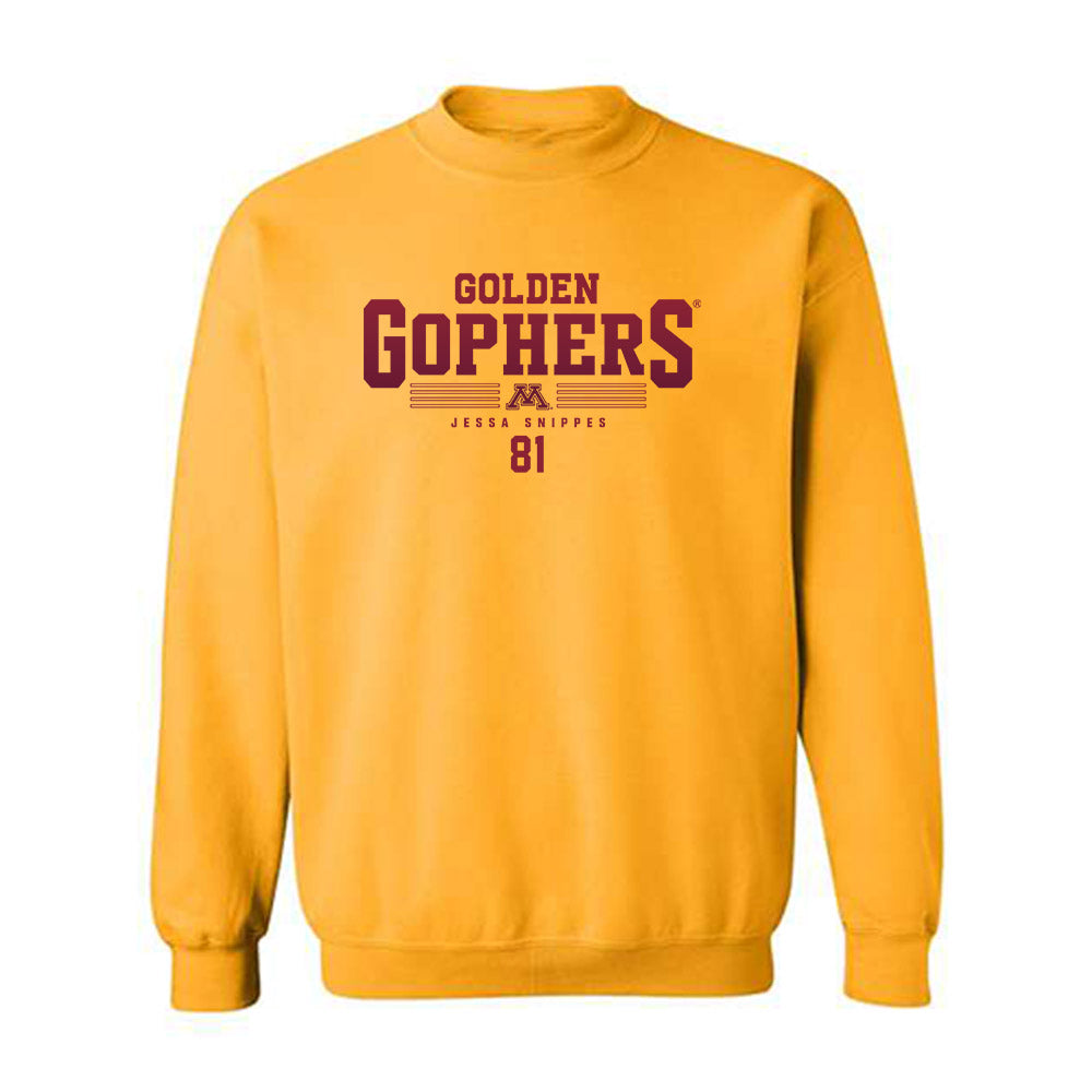 Minnesota - NCAA Softball : Jessa Snippes - Classic Fashion Shersey Crewneck Sweatshirt-0