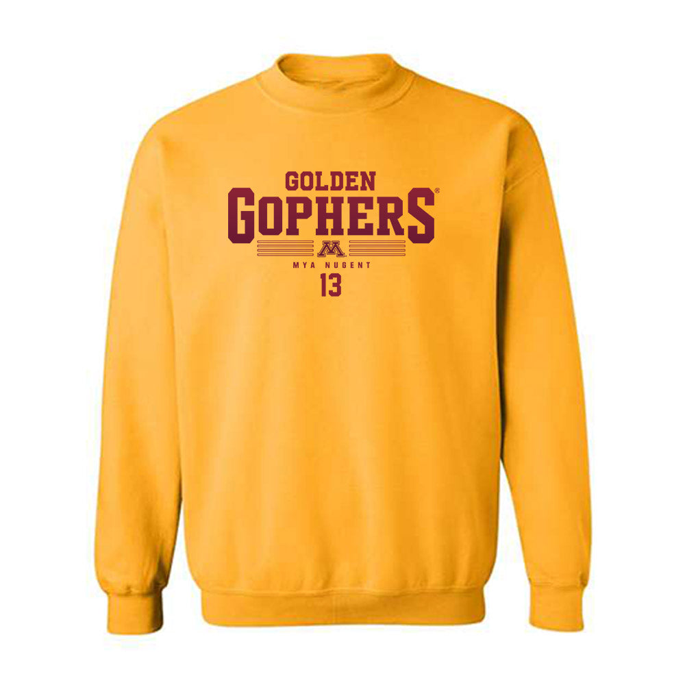 Minnesota - NCAA Women's Soccer : Mya Nugent - Classic Fashion Shersey Crewneck Sweatshirt-0