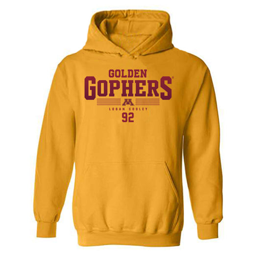 Minnesota - NCAA Men's Ice Hockey : Logan Cooley - Classic Fashion Shersey Hooded Sweatshirt