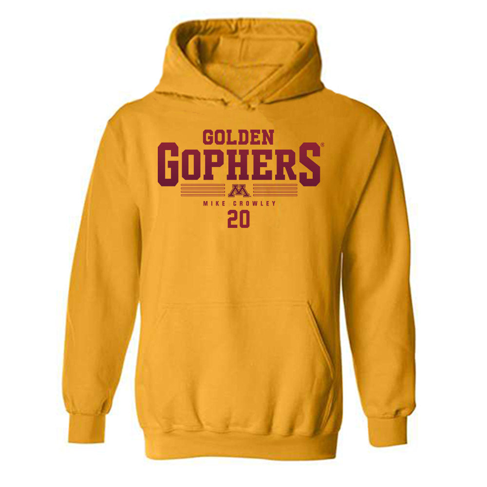 Minnesota - NCAA Men's Ice Hockey : Mike Crowley - Classic Fashion Shersey Hooded Sweatshirt