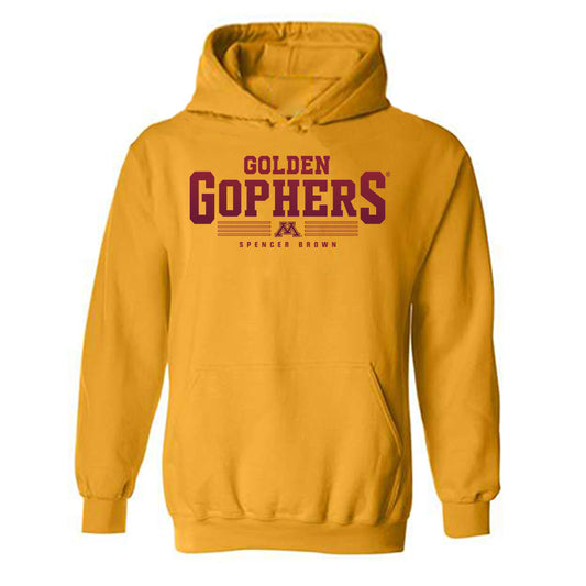 Minnesota - NCAA Men's Track & Field : Spencer Brown - Classic Fashion Shersey Hooded Sweatshirt-0