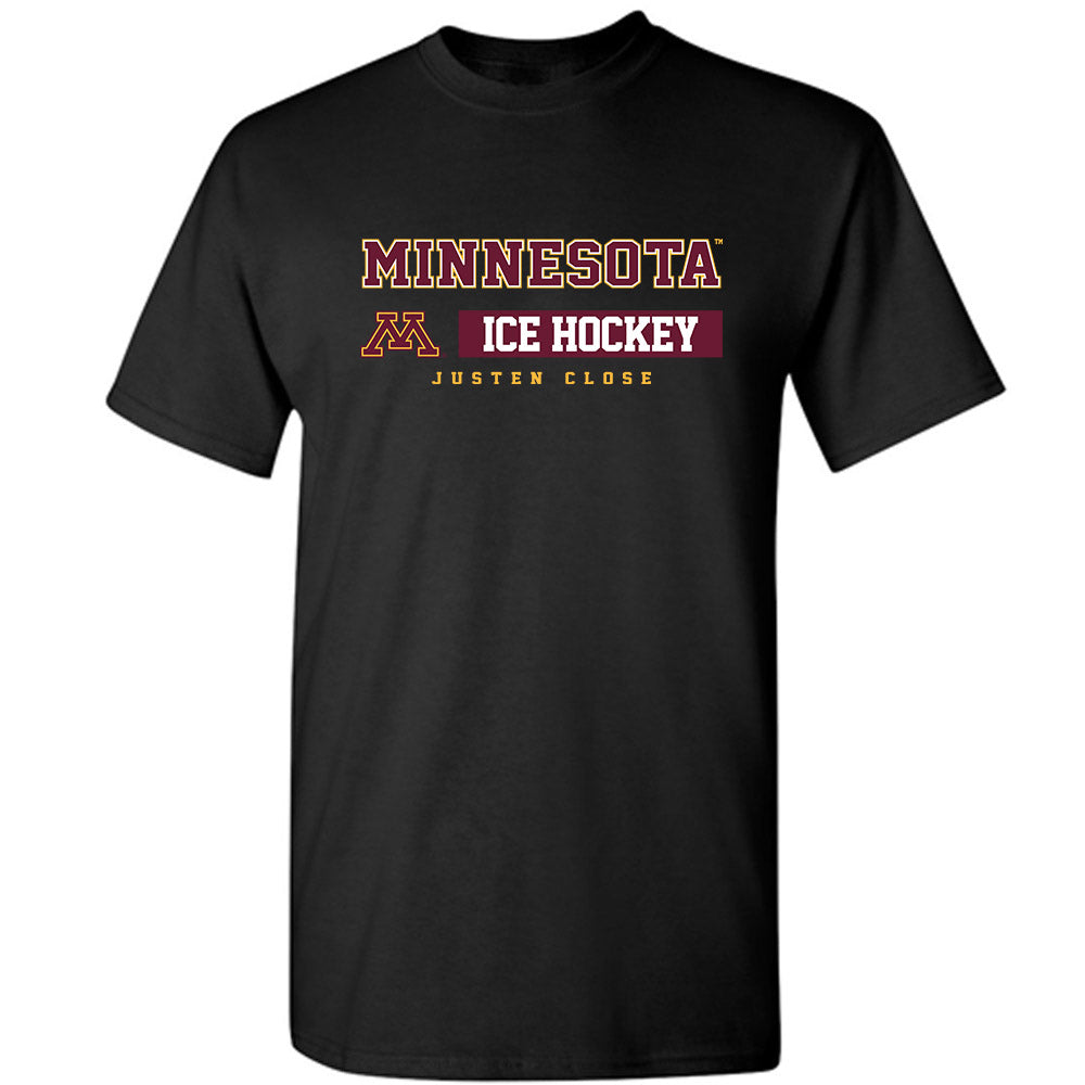 Minnesota - NCAA Men's Ice Hockey : Justen Close - Classic Fashion Shersey T-Shirt