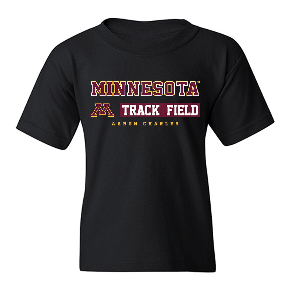 Minnesota - NCAA Men's Track & Field : Aaron Charles - Classic Fashion Shersey Youth T-Shirt-0