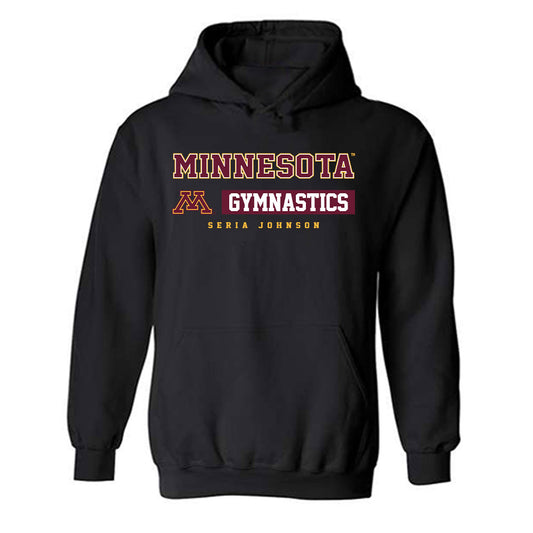 Minnesota - NCAA Women's Gymnastics : Seria Johnson - Classic Fashion Shersey Hooded Sweatshirt-0