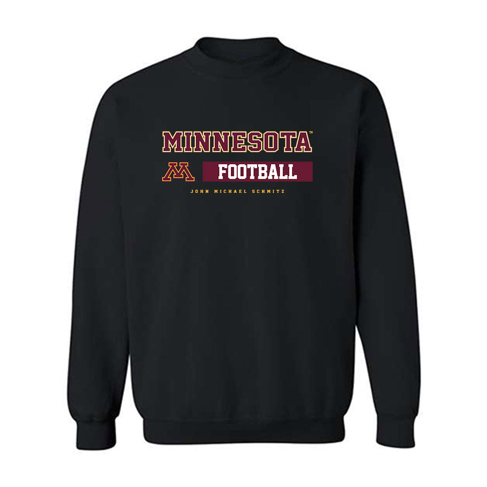 Minnesota - NCAA Football : John Michael Schmitz - Classic Fashion Shersey Crewneck Sweatshirt