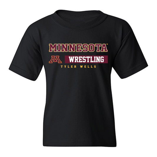 Minnesota - NCAA Wrestling : Tyler Wells - Classic Fashion Shersey Youth T-Shirt-0