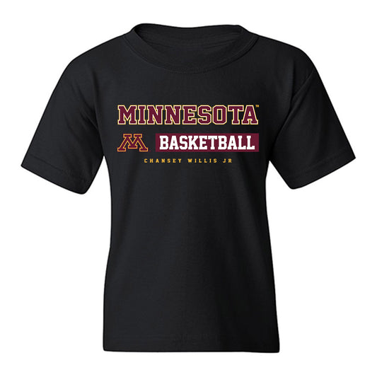 Minnesota - NCAA Men's Basketball : Chansey Willis Jr - Classic Fashion Shersey Youth T-Shirt-0